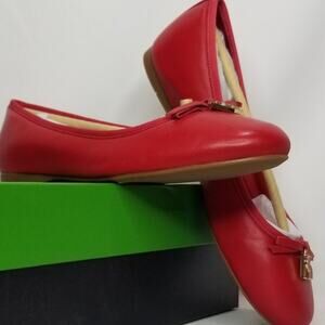 Kate Spade Women's Dakota Charm Ballet Flats Size 6 Red NWT